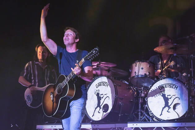 July 8, 2022, Great Tew, Oxfordshire, United Kingdom: English singer, songwriter, musician, and former reconnaissance officer in the lifeguards regiment of the British Army, James Hillier Blunt, professionally known as James Blunt, performs live on stage at Cornbury Festival. Great Tew United Kingdom - ZUMAs197 20220708_zaa_s197_332 Copyright: xDawnxFletcher-Parkx