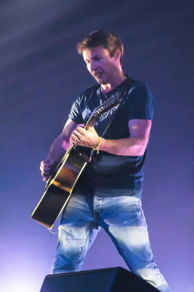 July 8, 2022, Great Tew, Oxfordshire, United Kingdom: English singer, songwriter, musician, and former reconnaissance officer in the lifeguards regiment of the British Army, James Hillier Blunt, professionally known as James Blunt, performs live on stage at Cornbury Festival. Great Tew United Kingdom - ZUMAs197 20220708_zaa_s197_321 Copyright: xDawnxFletcher-Parkx