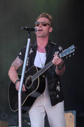July 10, 2022, Great Tew, Oxfordshire, United Kingdom: Irish-born singer, songwriter, television presenter, and host of the Magic Radio breakfast show, Ronan Patrick John Keating, former member of boy band Boyzone performing live at Cornbury Festival. Great Tew United Kingdom - ZUMAs197 20220710_zaa_s197_282 Copyright: xDawnxFletcher-Parkx