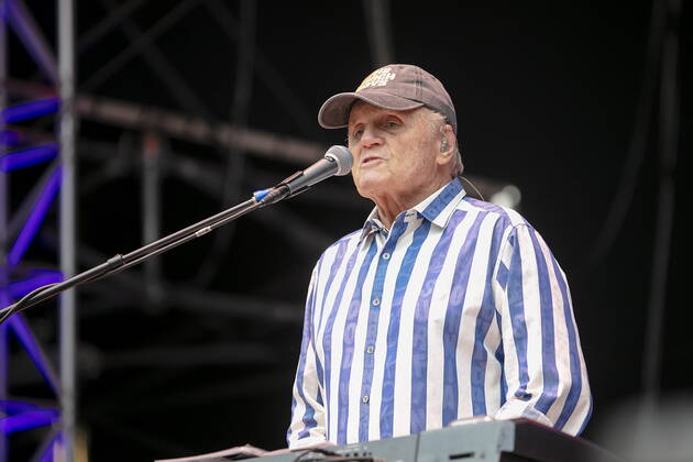 The Beach Boys Sixty Years of the Sound of Summer with Bruce Johnston keyboards from 1965, born June 27, 1942 in Chicago, Illinois, as Billy Baldwin live during an open air performance at the Freilichtbühne Junge Garde Dresden