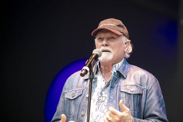 The Beach Boys Sixty Years of the Sound of Summer with the last remaining founding member Mike Love lead vocals, born March 15, 1941 in Los Angeles, California as Michael Edward Love live during an open air performance at the Freilichtbühne Junge Garde Dresden