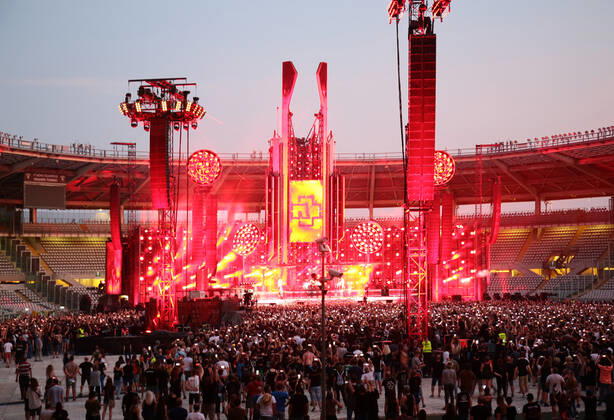 Six years after their last visit to Italy, and three years after the announcement of their return to our country with consequent postponements due to Covid, Rammstein finally went on stage last night, July 12, at the Stadio Olimpico Grande Turin  Copyright: xMatteoxChinellatox xipa-agency.nx xMatteoxChinellatox