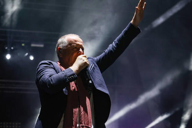Jim Kerr vocal during Simple Minds 40 Years of Hits, Music Concert in Pistoia, Italy, July 15 2022  Copyright: xAndreaxMartinix xipa-agency.netx xx 0