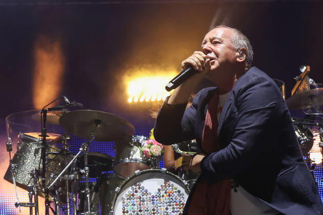 Jim Kerr vocal during the concert during Simple Minds 40 Years of Hits, Music Concert in Pistoia, Italy, July 15 2022  Copyright: xAndreaxMartinix xipa-agency.netx xx 0