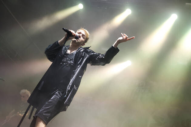 Belgian Singer Mustii (Thomas Mustin) performs on the first day of the Francofolies de Spa festival in Spa, Wednesday 20 July 2022. This year s edition of the festival is taking place from 20 to 23 July. VIRGINIExLEFOUR 37674549