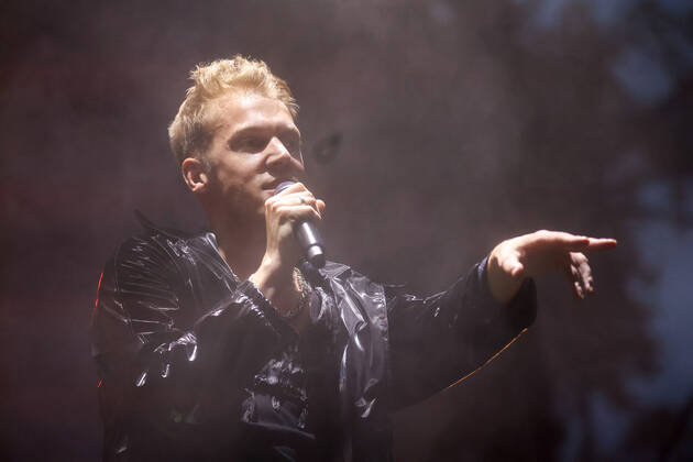Belgian Singer Mustii (Thomas Mustin) performs on the first day of the Francofolies de Spa festival in Spa, Wednesday 20 July 2022. This year s edition of the festival is taking place from 20 to 23 July. VIRGINIExLEFOUR 37674564