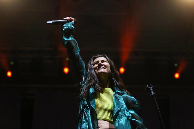 Entertainment Bilder des Tages Elisa - Back to the Future Live Tour Elisa performs on stage at Aqualand - Vasto during the Italian singer Music Concert Elisa del Back To The Future Live Tour on July 20, 2022 at the AQUALAND in Vasto, Italy Vasto Italy  Copyright: xDavidexDixLallax originalFilename: livemedia-elisadel220720_npzIn.jpg