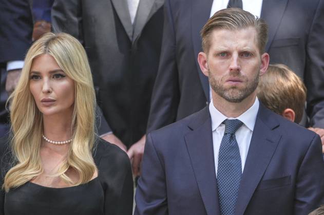 Ivanka Trump with brother Eric Trump at the funeral service for Ivana Trump at St Vincent Roman Catholic Church Ivana Trump, the first wife of former President Donald Trump, died at age 73 after falling on the stairs of her Manhattan home New York, 20 07 2022 Foto:xJ.xNacionxx xFuturexImage