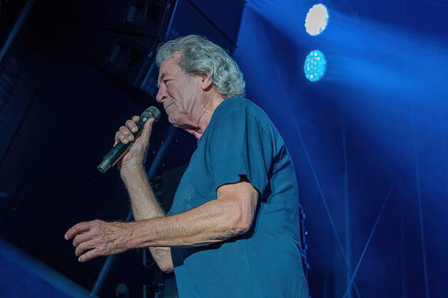 Loerrach Loerrach, Stimmen Festival 2022, 24 07 2022 singer Ian Gillan with the British rock band Deep Purple Deep Purple during the performance of the band on Thursday, 24 07 2022 at the Stimmen Festival The Stimmen Festival 2022 in Loerrach Copyright: xEibner-Pressefoto ThomasxHeßx EPS_THS