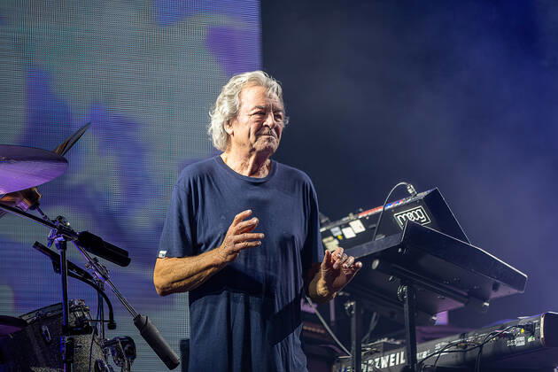 Loerrach Loerrach, Stimmen Festival 2022, 24 07 2022 singer Ian Gillan with the British rock band Deep Purple Deep Purple during the performance of the band on Thursday, 24 07 2022 at the Stimmen Festival The Stimmen Festival 2022 in Loerrach Copyright: xEibner-Pressefoto ThomasxHeßx EPS_THS