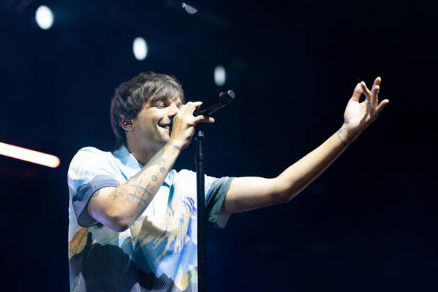 July 25, 2022: MELBOURNE AUSTRALIA - JULY 25: Louis Tomlinson performs at a sold out Margaret Court Arena on July 25, 2022 in Melbourne, Australia. - ZUMAp121 1013399041st Copyright: xChrisxPutnamx