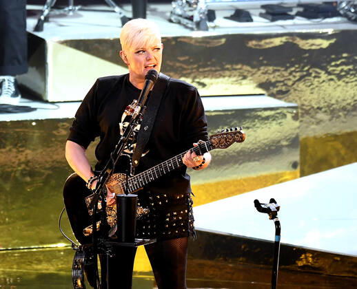 July 30, 2022, Mountain View, CA, USA: The Chicks - Natalie Maines performs at Shoreline Amphitheatre on July 30, 2022 in Mountain View, California. Mountain View USA - ZUMAs181 20220730_zea_s181_056 Copyright: xImagespacex