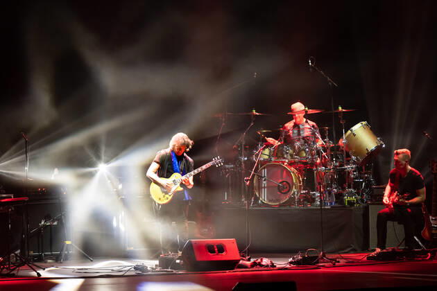 Concert of Steve Hackett, legendary guitarist of Genesis with Genesis revisited - Second out + More!Concert in Rome on 30.07.2022. Band: Steve Hackett - guitars, Roger King - keyboards Craig Blundell - drums, percussion and voice Rob Townsend - sax, flaute and percussion Jonas Reingold - bass and guitars Nad Sylvan - voice join the band Amanda Lehmann voice and guitars  Copyright: xClaudioxEnea SportReporterx xipax xLivexMediax