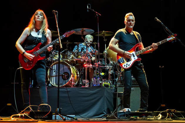 Concert of Steve Hackett, legendary guitarist of Genesis with Genesis revisited - Second out + More!Concert in Rome on 30.07.2022. Band: Steve Hackett - guitars, Roger King - keyboards Craig Blundell - drums, percussion and voice Rob Townsend - sax, flaute and percussion Jonas Reingold - bass and guitars Nad Sylvan - voice join the band Amanda Lehmann voice and guitars  Copyright: xClaudioxEnea SportReporterx xipax xLivexMediax