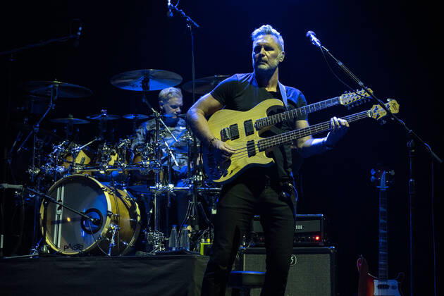 Concert of Steve Hackett, legendary guitarist of Genesis with Genesis revisited - Second out + More!Concert in Rome on 30.07.2022. Band: Steve Hackett - guitars, Roger King - keyboards Craig Blundell - drums, percussion and voice Rob Townsend - sax, flaute and percussion Jonas Reingold - bass and guitars Nad Sylvan - voice join the band Amanda Lehmann voice and guitars  Copyright: xClaudioxEnea SportReporterx xipax xLivexMediax