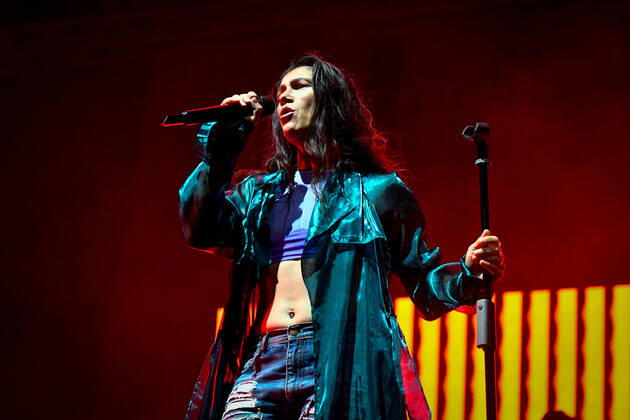 Elisa performing and singing on stage during Elisa - Back To The Future Live Tour 2022, Italian singer Music Concert in Treviso, Italy, August 02 2022  Copyright: xEttorexGriffonix xipa-agency.netx xLivexMediax