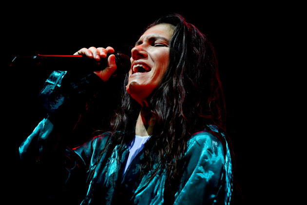 Elisa performing and singing on stage during Elisa - Back To The Future Live Tour 2022, Italian singer Music Concert in Treviso, Italy, August 02 2022  Copyright: xEttorexGriffonix xipa-agency.netx xLivexMediax