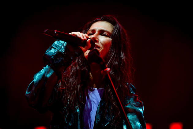 Elisa performing and singing on stage during Elisa - Back To The Future Live Tour 2022, Italian singer Music Concert in Treviso, Italy, August 02 2022  Copyright: xEttorexGriffonix xipa-agency.netx xLivexMediax