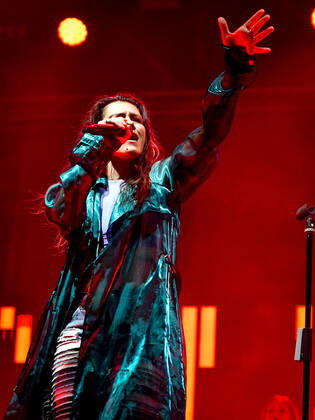 Elisa performing and singing on stage during Elisa - Back To The Future Live Tour 2022, Italian singer Music Concert in Treviso, Italy, August 02 2022  Copyright: xEttorexGriffonix xipa-agency.netx xLivexMediax
