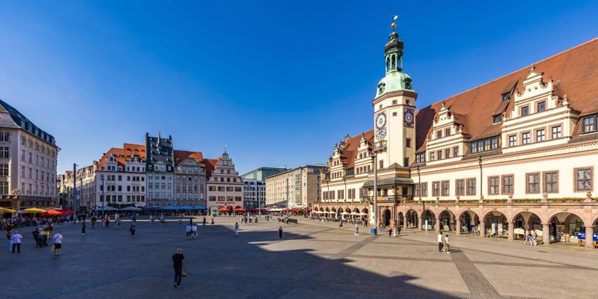 Old City Hall on Market at city center, Leipzig, Saxony, Germany, Europe Copyright: imageBROKER/WernerxDieterich iblwer08422219.jpg