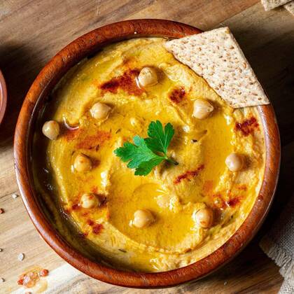 IMAGO Creative, Food, Hummus Delicious hummus paste with lemon and chilli, Delicious hummus paste with lemon and chilli, Delicious hummus paste with lemon and chilli, 21.09.2020, Copyright: xDar1930x Panthermedia28864779.jpg