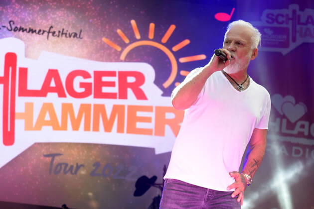 8 ten schlagerHammer 2022 Nino de Angelo at the 8 Schlager Hammer, venue in ORANIENBURG at the Orangerie Berlin 13 08 2022 Photopress Mueller Photopress Mueller