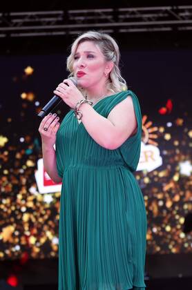 Laura Wilde at the Schlager Radio Schlager Hammer Tour 2022 in Oranienburg