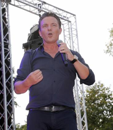 Stefan Mross at the Schlager Radio Schlager Hammer Tour 2022 in Oranienburg