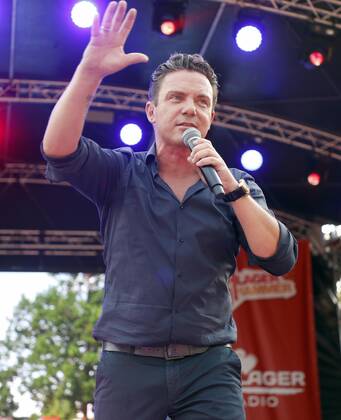 Stefan Mross at the Schlager Radio Schlager Hammer Tour 2022 in Oranienburg
