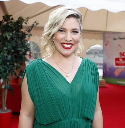Laura Wilde at the Schlager Radio Schlager Hammer Tour 2022 in Oranienburg