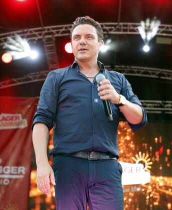 Stefan Mross at the Schlager Radio Schlager Hammer Tour 2022 in Oranienburg