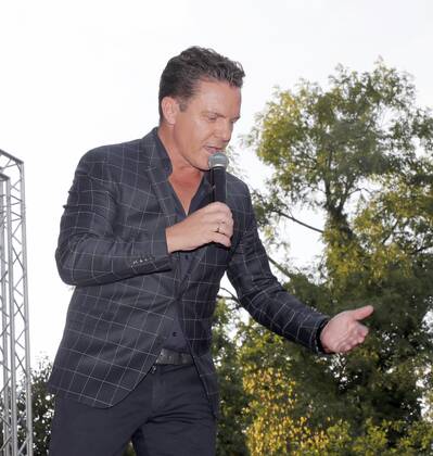 Stefan Mross at the Schlager Radio Schlager Hammer Tour 2022 in Oranienburg