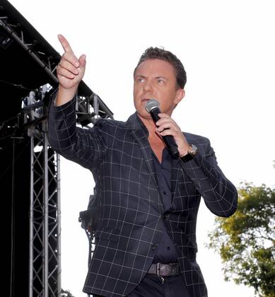 Stefan Mross at the Schlager Radio Schlager Hammer Tour 2022 in Oranienburg