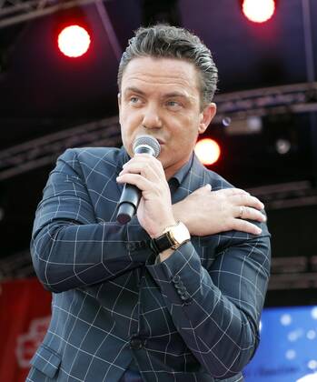 Stefan Mross at the Schlager Radio Schlager Hammer Tour 2022 in Oranienburg