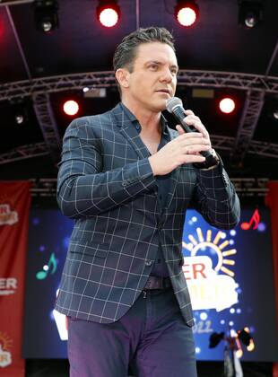 Stefan Mross at the Schlager Radio Schlager Hammer Tour 2022 in Oranienburg