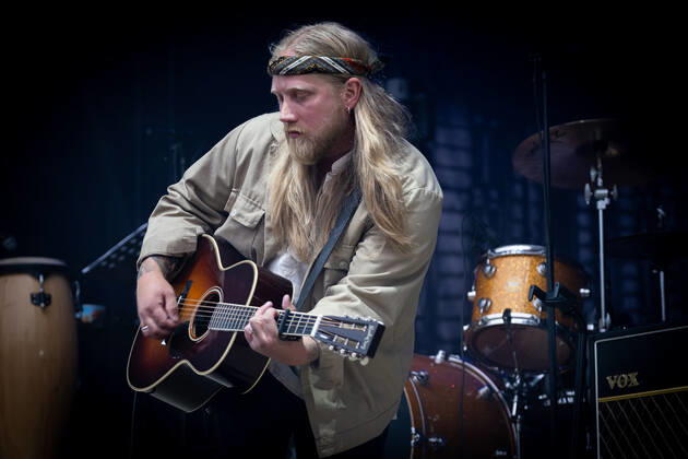 Jonas Brekke Trondheim, Norway. 13th, August 2022. The Norwegian singer and songwriter Jonas Brekke performs a live concert at Sverresborg Folkemuseum in Trondheim. Trondheim Norway  Copyright: xGonzalesxPhoto TorxAtlexKlevenx