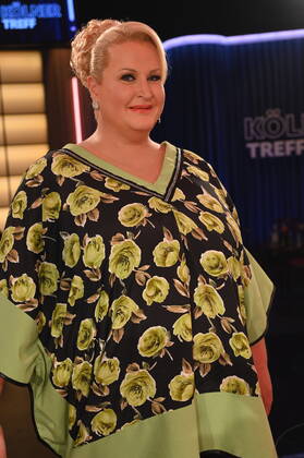 Comedienne Daphne de Luxe, civil name Daphne Haderlein as guest in the WDR talk show Kölner Treff