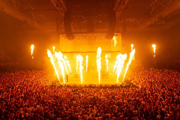 Karpe Oslo, Norway. 18th, August 2022. The Norwegian rap duo Karpe performs a live concert at Oslo Spektrum in Oslo. The duo consists of the two rappers Magdi Omar Ytreeide Abdelmaguid and Chirag Rashmikant Patel. Photo credit: Gonzales Photo - Per-Otto Oppi). Oslo Norway  Copyright: xGonzalesxPhoto Per-OttoxOppix