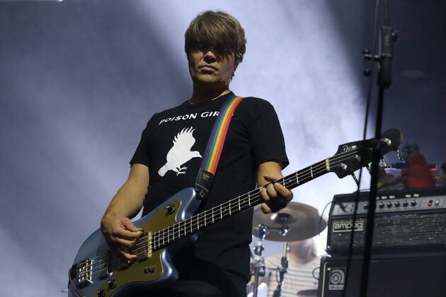 Jan Müller of the band Tocotronic at a concert in the Columbiahalle in Berlin, 20 August 2022 Tocotronic concert Berlin