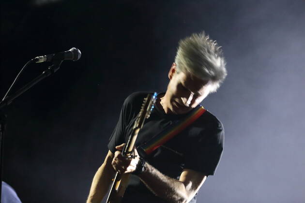 Dirk von Lowtzow of the band Tocotronic at a concert in the Columbiahalle in Berlin, 20 August 2022 Tocotronic concert Berlin