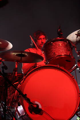 Arne Zank of the band Tocotronic at a concert in the Columbiahalle in Berlin, 20 August 2022 Tocotronic concert Berlin