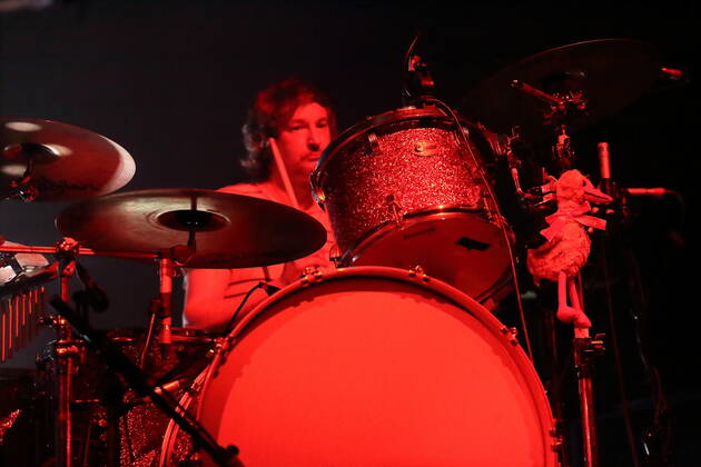 Arne Zank of the band Tocotronic at a concert in the Columbiahalle in Berlin, 20 August 2022 Tocotronic concert Berlin