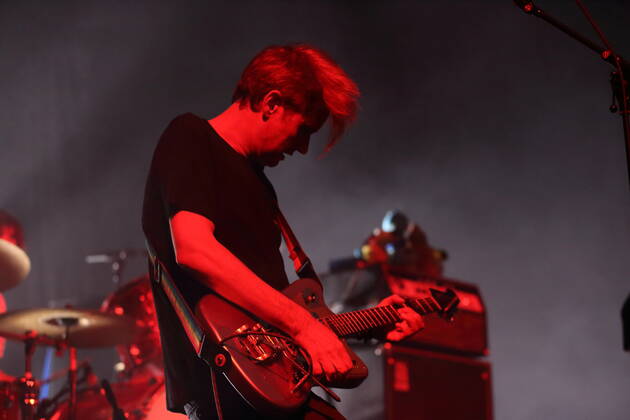 Dirk von Lowtzow of the band Tocotronic at a concert in the Columbiahalle in Berlin, 20 August 2022 Tocotronic concert Berlin