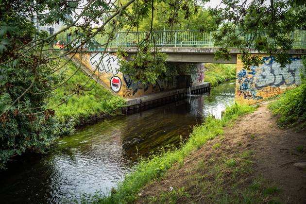 Berlin Pankow the river Panke behind Bürgerpark Berlin Pankow