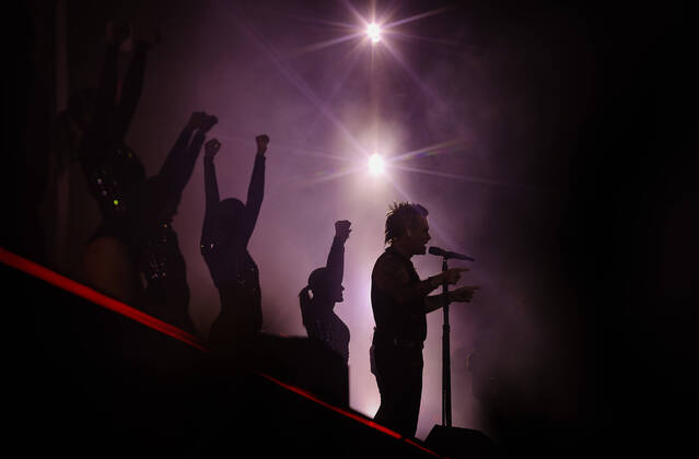 27.08.2022, Munich, GER, Bavaria Sounds, Munich, ROBBIE WILLIAMS, pictured Robbie Williams, concert,