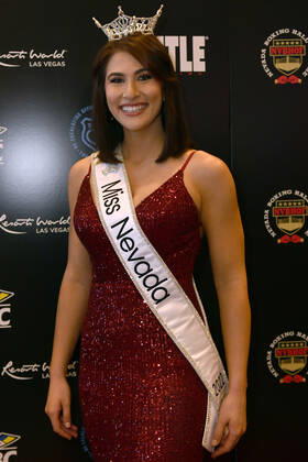 LAS VEGAS, NV - AUGUST 27: Miss Nevada Heather Renner Arriving at the Induction Ceremony & Dinner for the 2022 Nevada Boxing Hall Of Fame at Resorts World Las Vegas in Las Vegas,Nevada, on August 27, 2022. Copyright: xDeeCeexCarterx
