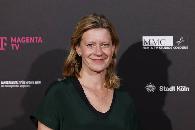 Actress Caroline Peters at the Cologne Emmy Cocktail 2022 on the occasion of the 16 Cologne Jury Meeting of the International Emmy at Arff Castle Cologne, 31 08 2022 NRW Germany Copyright: xChristophxHardtx