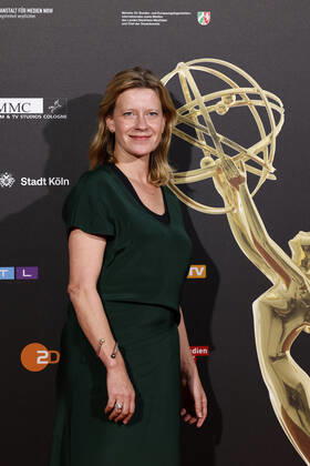Actress Caroline Peters at the Cologne Emmy Cocktail 2022 on the occasion of the 16 Cologne Jury Meeting of the International Emmy at Arff Castle Cologne, 31 08 2022 NRW Germany Copyright: xChristophxHardtx