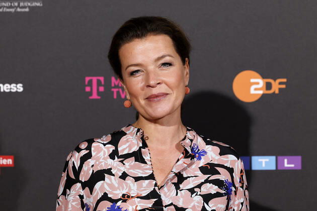 Journalist Julia Melchior at the Cologne Emmy Cocktail 2022 on the occasion of the 16 Cologne Jury Meeting of the International Emmy at Arff Castle Cologne, 31 08 2022 NRW Germany Copyright: xChristophxHardtx