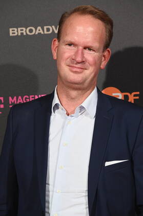 Stefan Löcher, head of the Cologne Lanxess Arena comes to the evening event on the occasion of the jury session for the international Emmy Award 2022 Semi Final round of Judging of the international Emmy Awards at Arff Castle